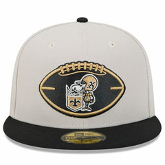 New Orleans Saints New Era 2024 Sideline Historic 59FIFTY Fitted Hat - Stone/Black Hats