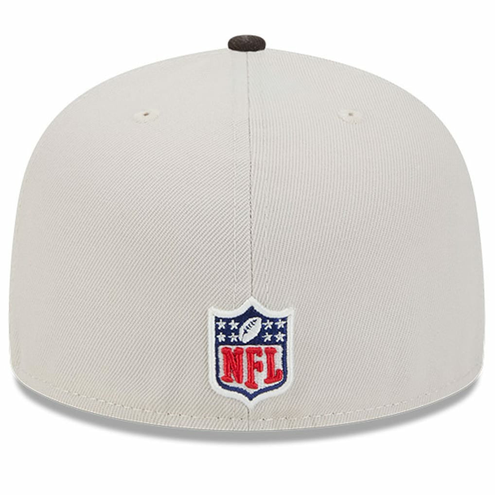 Cleveland Browns New Era 2024 Sideline Historic 59FIFTY Fitted Hat - Stone/Brown Hats