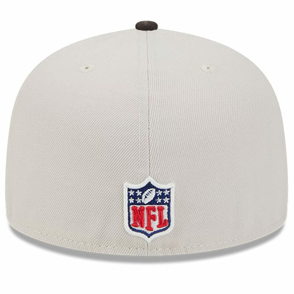 Cleveland Browns New Era 2024 Sideline Historic 59FIFTY Fitted Hat - Stone/Brown Hats