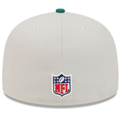 New York Jets New Era 2024 Sideline Historic 59FIFTY Fitted Hat - Stone/Green Hats