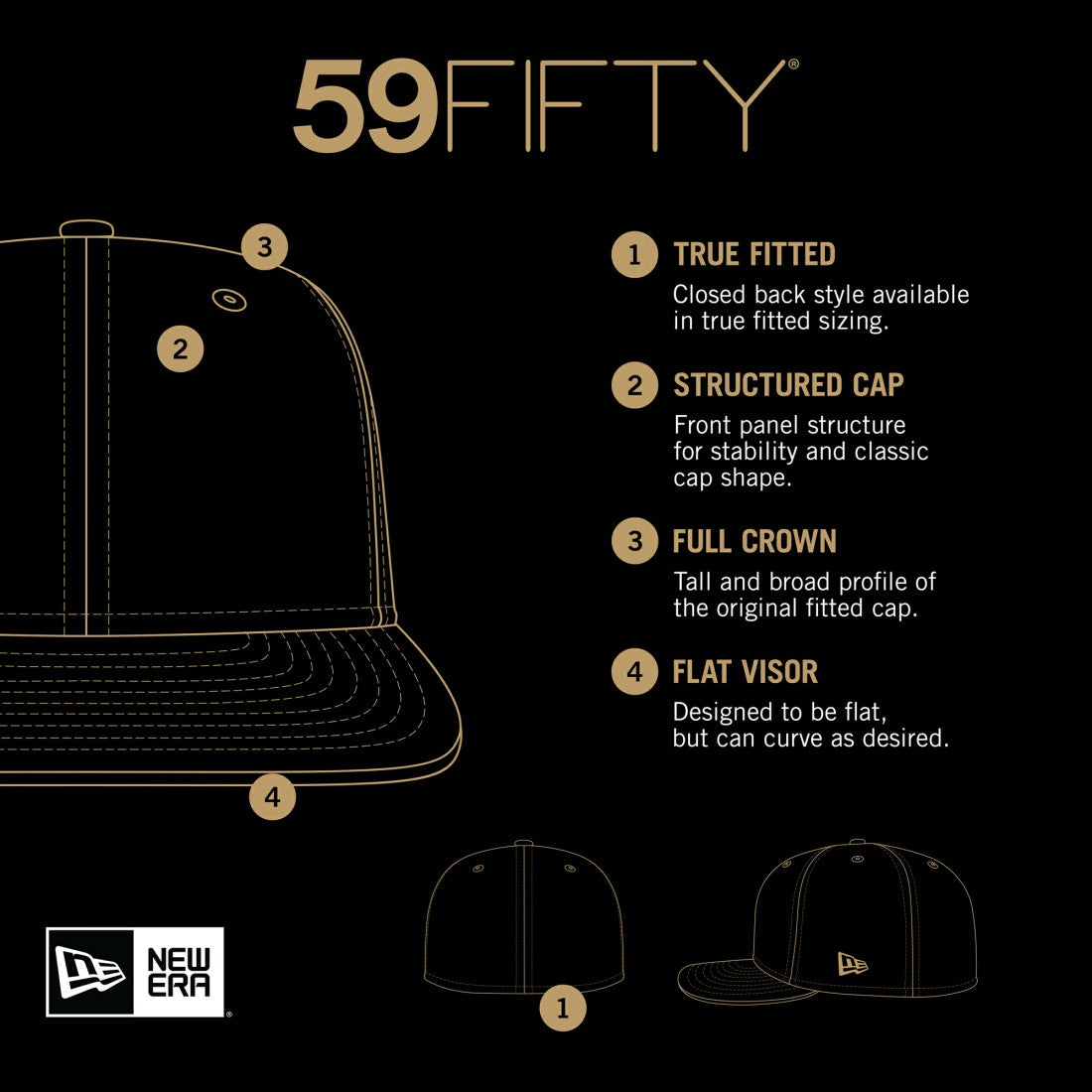 New York Jets New Era 2024 Sideline Historic 59FIFTY Fitted Hat - Stone/Green Hats