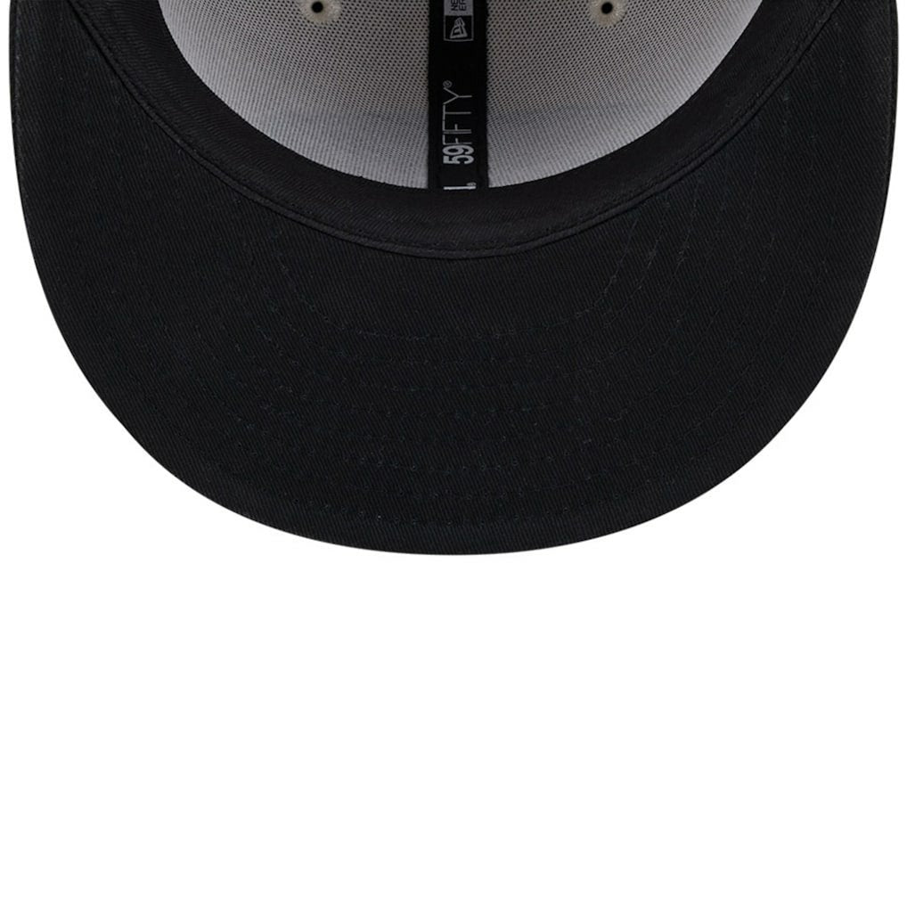 Philadelphia Eagles New Era 2024 Sideline Historic 59FIFTY Fitted Hat - Stone/Black Hats