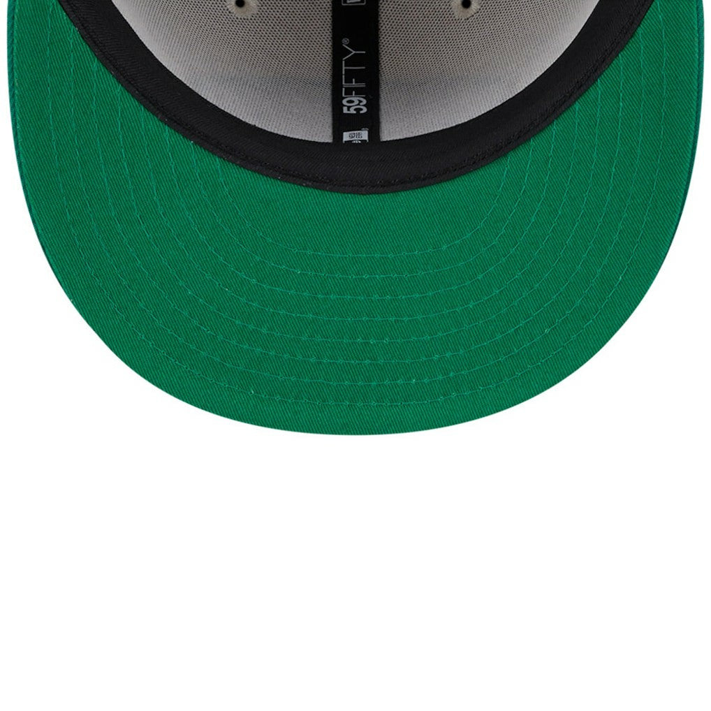 Philadelphia Eagles New Era 2024 Sideline Historic 59FIFTY Fitted Hat - Stone/Kelly Green Hats