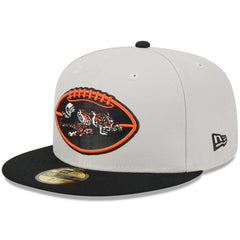 Cincinnati Bengals New Era 2024 Sideline Historic 59FIFTY Fitted Hat - Stone/Black Hats