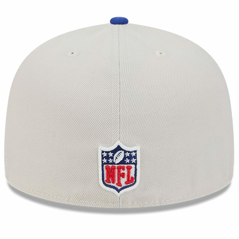Buffalo Bills New Era 2024 Sideline Historic 59FIFTY Fitted Hat - Stone/Royal Hats