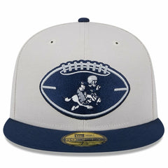 Dallas Cowboys New Era 2024 Sideline Historic 59FIFTY Fitted Hat - Stone/Navy Hats