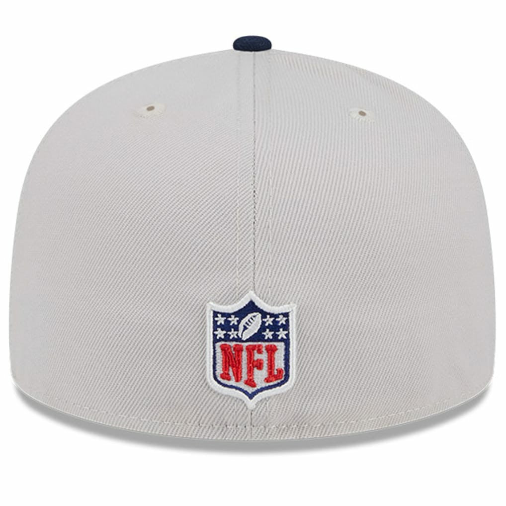 Dallas Cowboys New Era 2024 Sideline Historic 59FIFTY Fitted Hat - Stone/Navy Hats