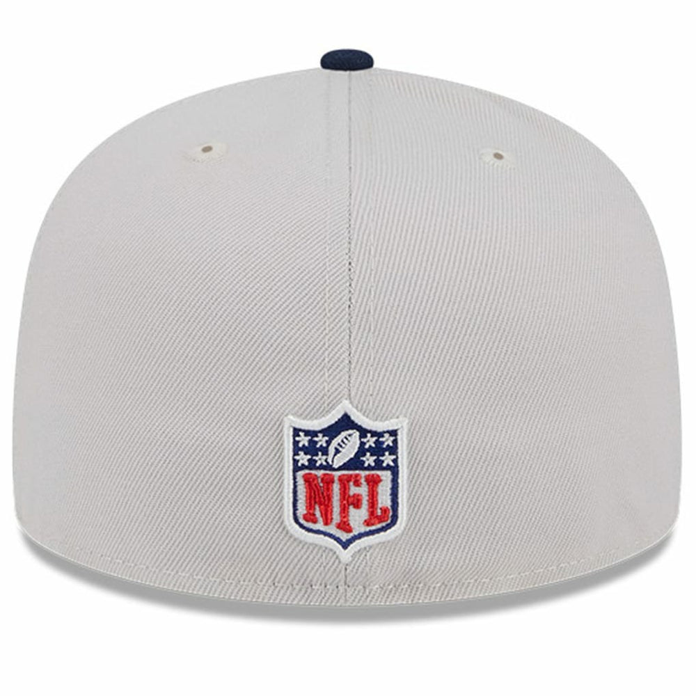 Dallas Cowboys New Era 2024 Sideline Historic 59FIFTY Fitted Hat - Stone/Navy Hats