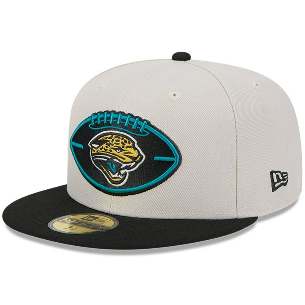 Jacksonville Jaguars New Era 2024 Sideline Historic 59FIFTY Fitted Hat - Stone/Black Hats