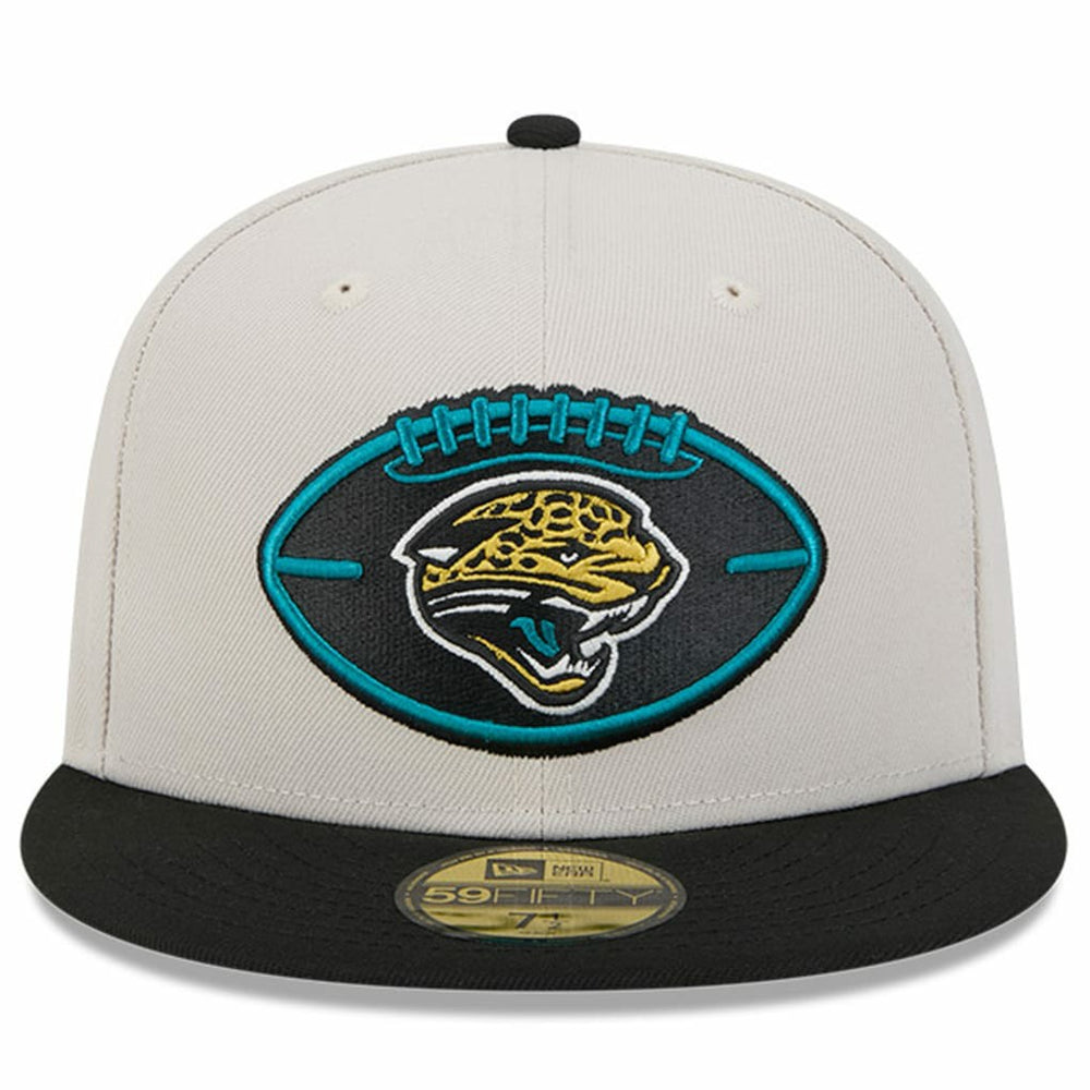 Jacksonville Jaguars New Era 2024 Sideline Historic 59FIFTY Fitted Hat - Stone/Black Hats