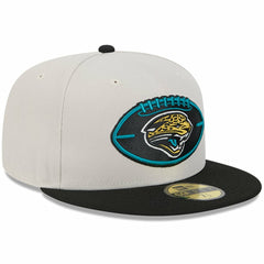 Jacksonville Jaguars New Era 2024 Sideline Historic 59FIFTY Fitted Hat - Stone/Black Hats