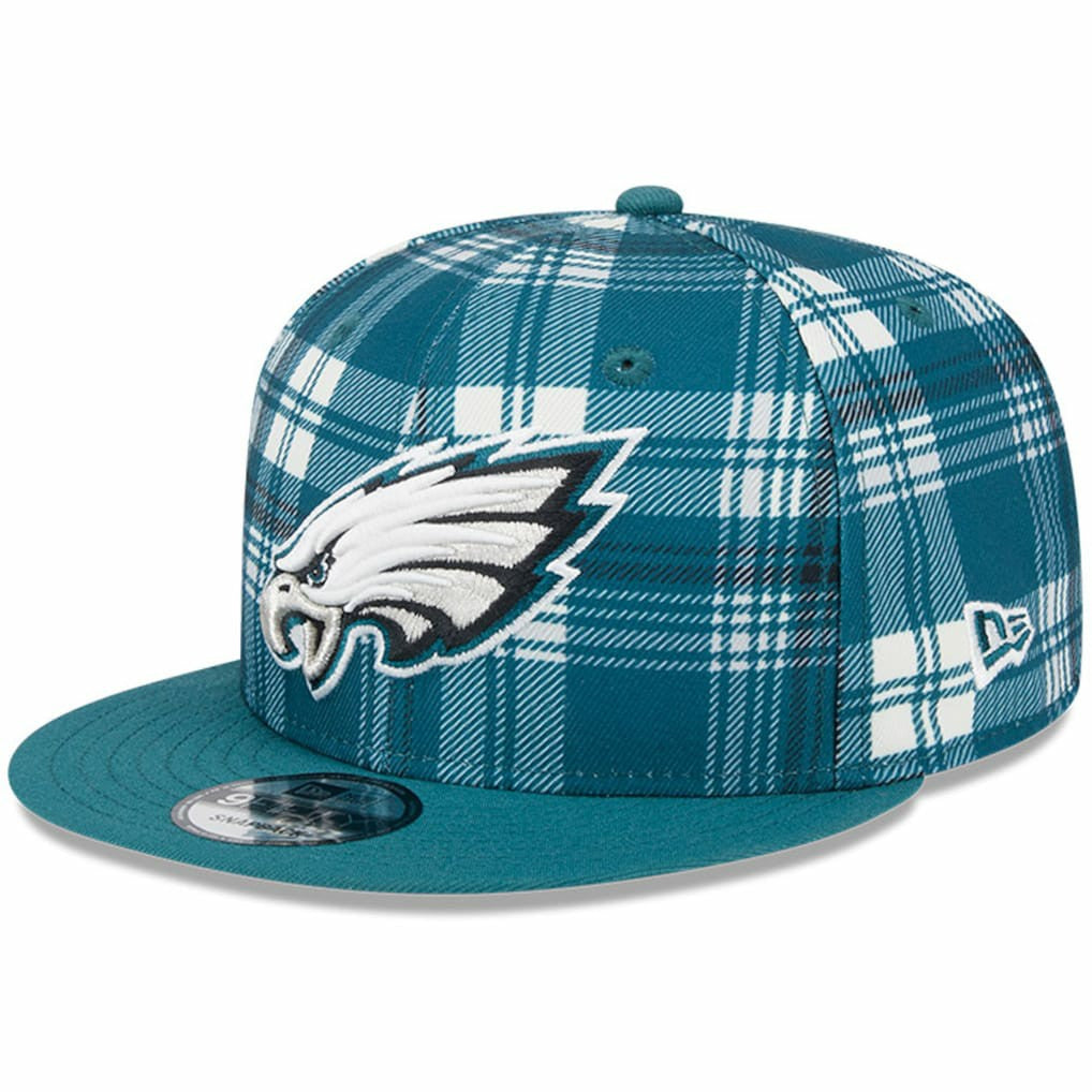 Philadelphia Eagles New Era 2024 Sideline Statement 9FIFTY Snapback Hat - Midnight Green Hats