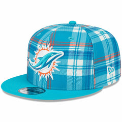Miami Dolphins New Era 2024 Sideline Statement 9FIFTY Snapback Hat - Aqua Hats