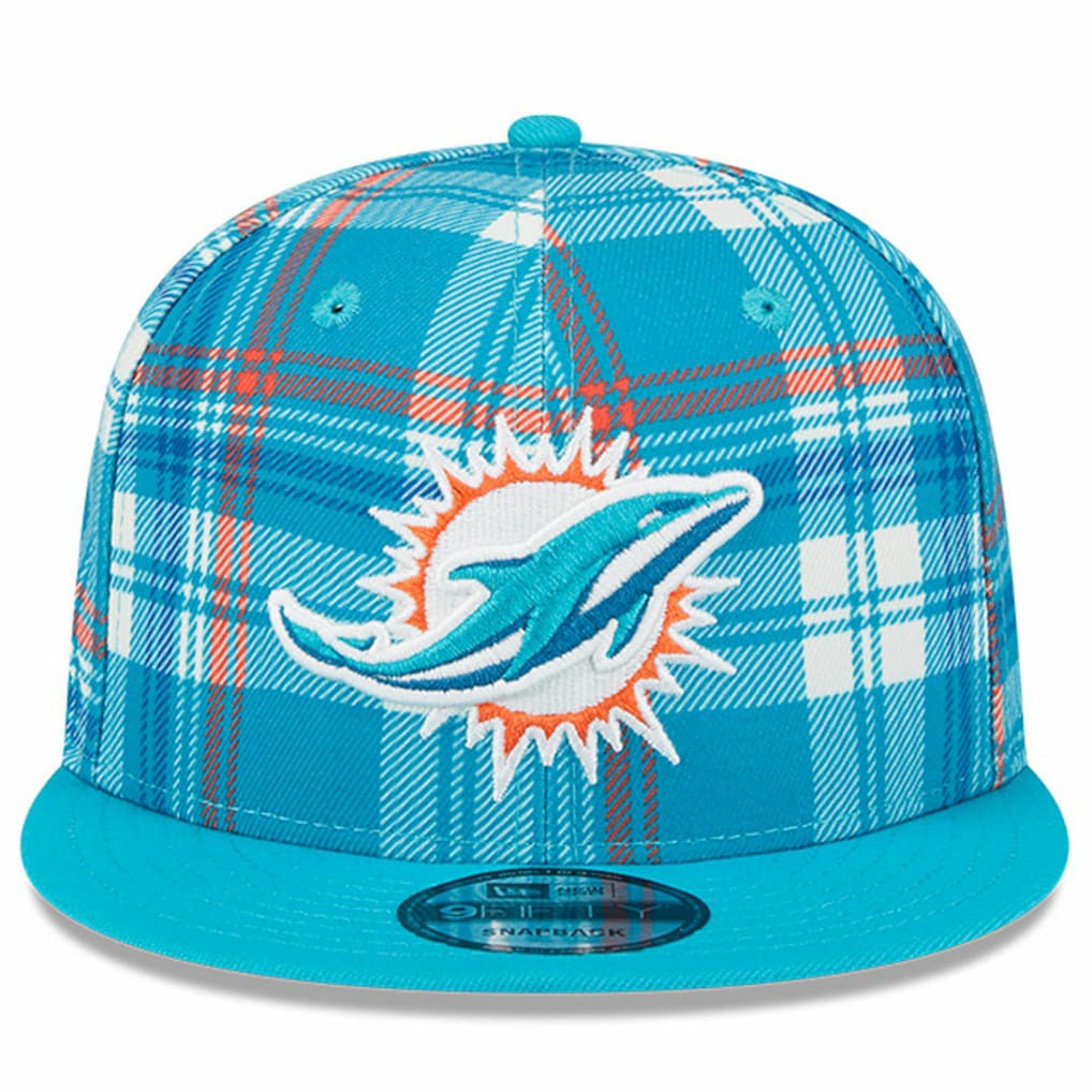 Miami Dolphins New Era 2024 Sideline Statement 9FIFTY Snapback Hat - Aqua Hats
