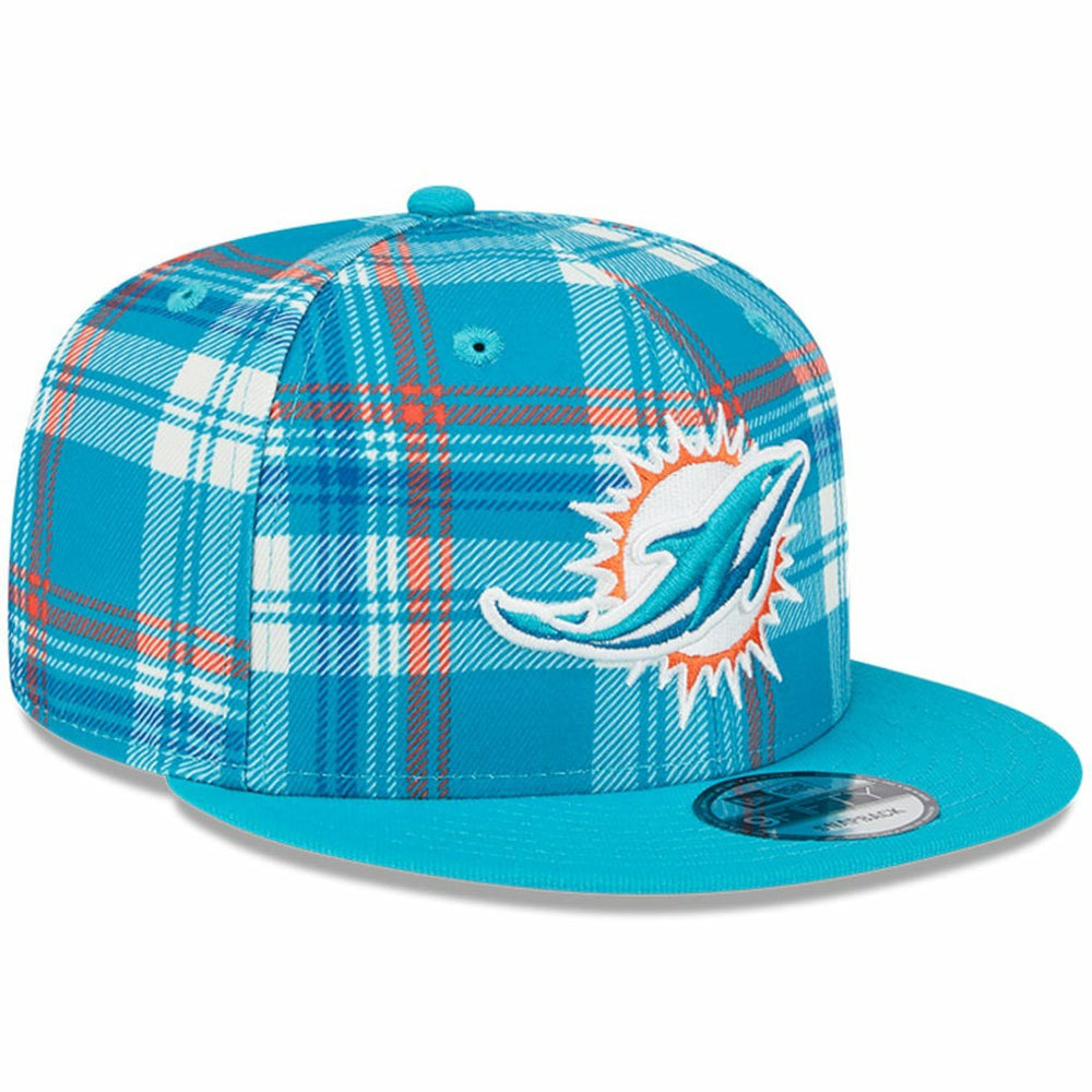 Miami Dolphins New Era 2024 Sideline Statement 9FIFTY Snapback Hat - Aqua Hats