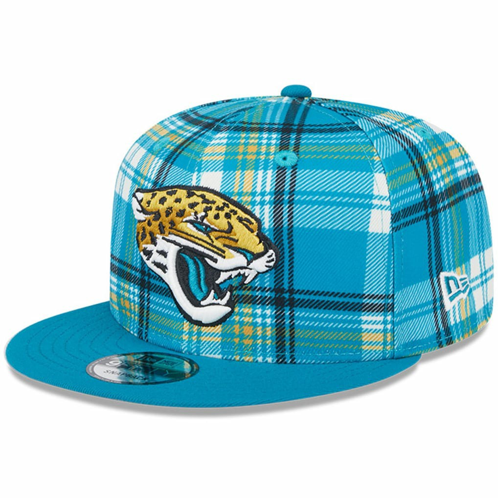 Jacksonville Jaguars New Era 2024 Sideline Statement 9FIFTY Snapback Hat - Teal Hats