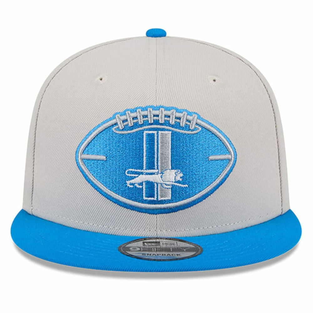 Detroit Lions New Era 2024 Sideline Historic 9FIFTY Snapback Hat - Stone/Blue Hats