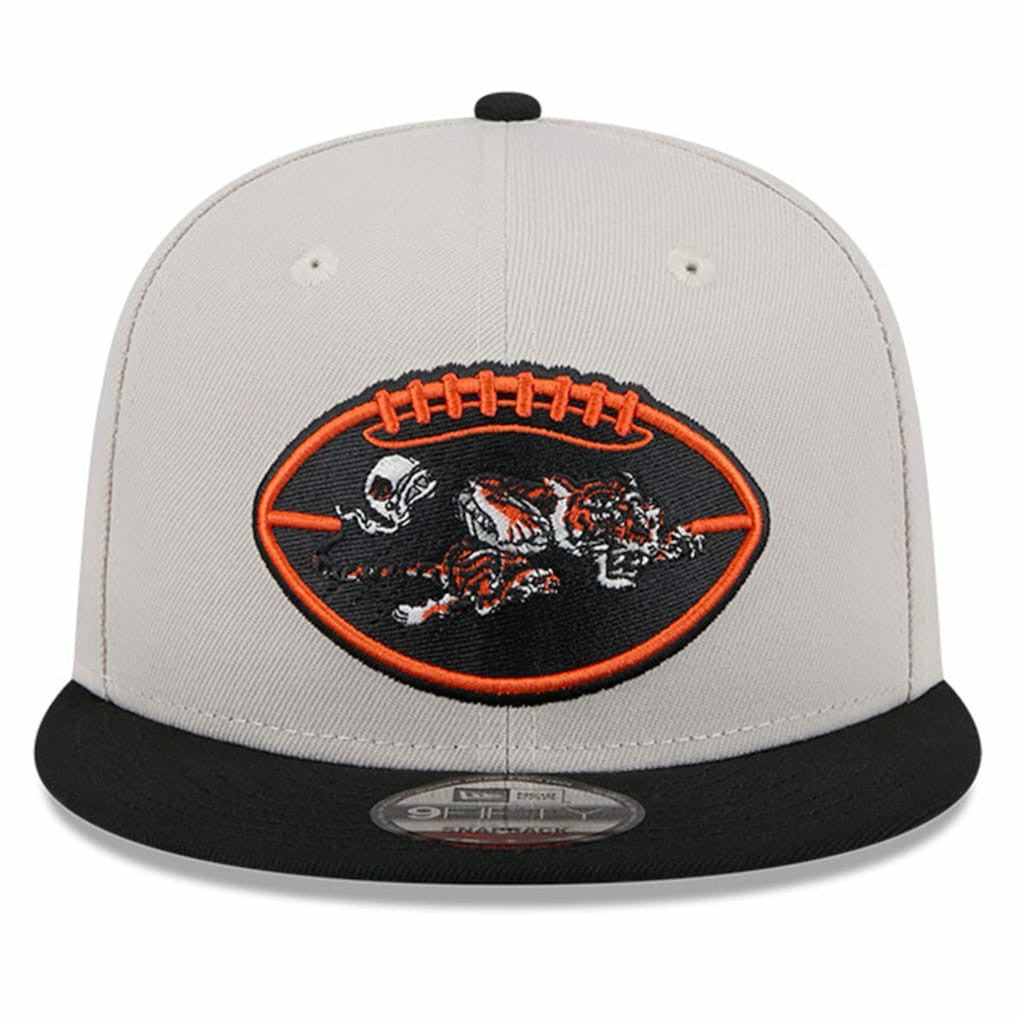 Cincinnati Bengals New Era 2024 Sideline Historic 9FIFTY Snapback Hat - Stone/Black Hats