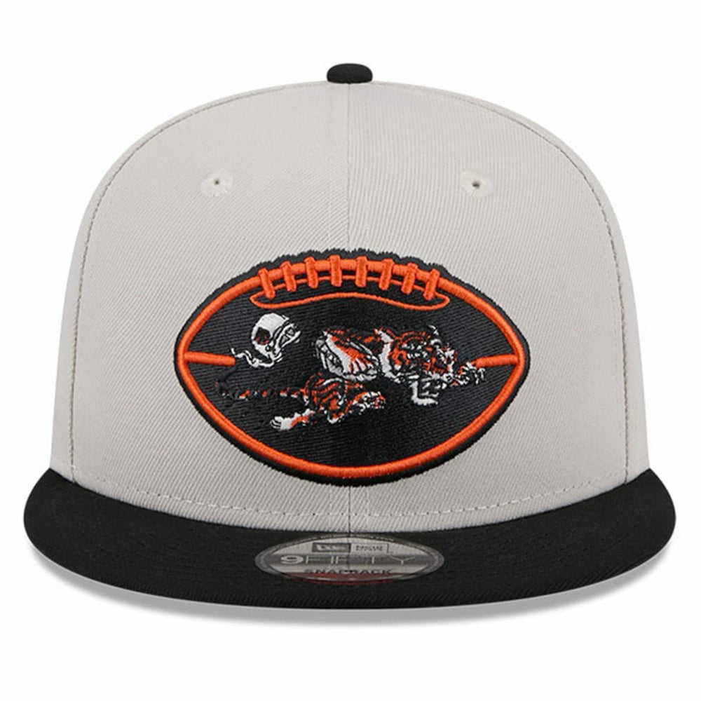 Cincinnati Bengals New Era 2024 Sideline Historic 9FIFTY Snapback Hat - Stone/Black Hats