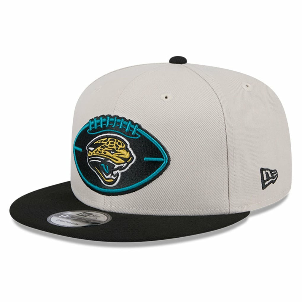 Jacksonville Jaguars New Era 2024 Sideline Historic 9FIFTY Snapback Hat - Stone/Black Hats