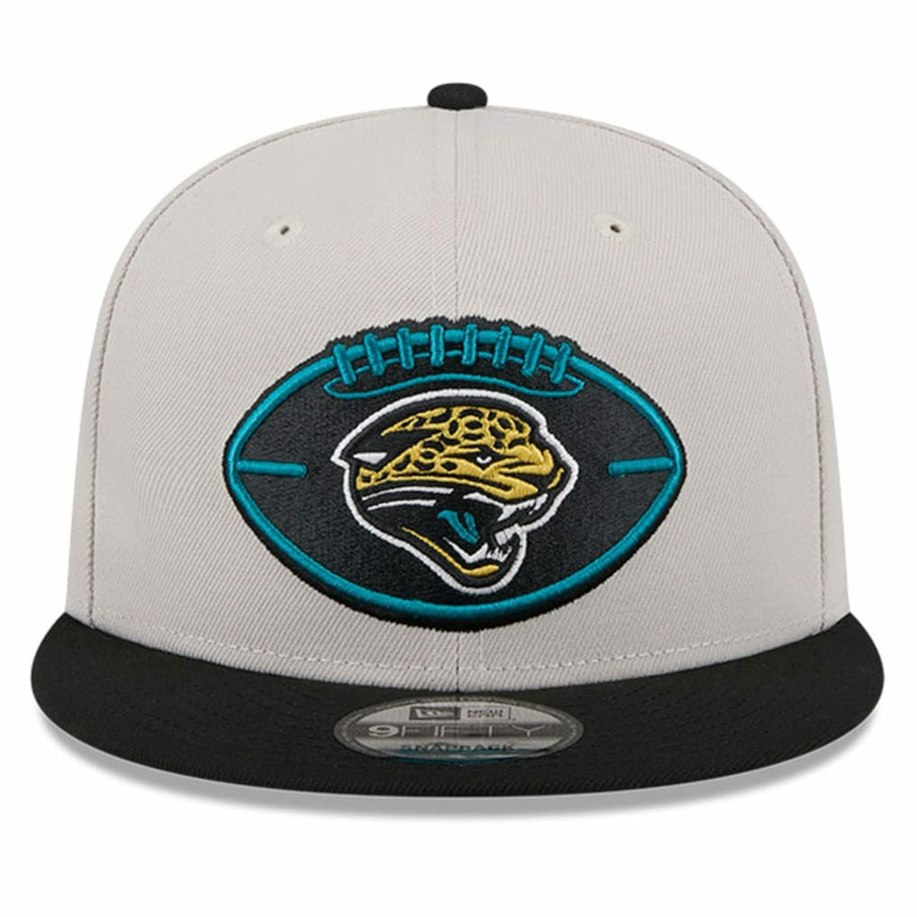 Jacksonville Jaguars New Era 2024 Sideline Historic 9FIFTY Snapback Hat - Stone/Black Hats