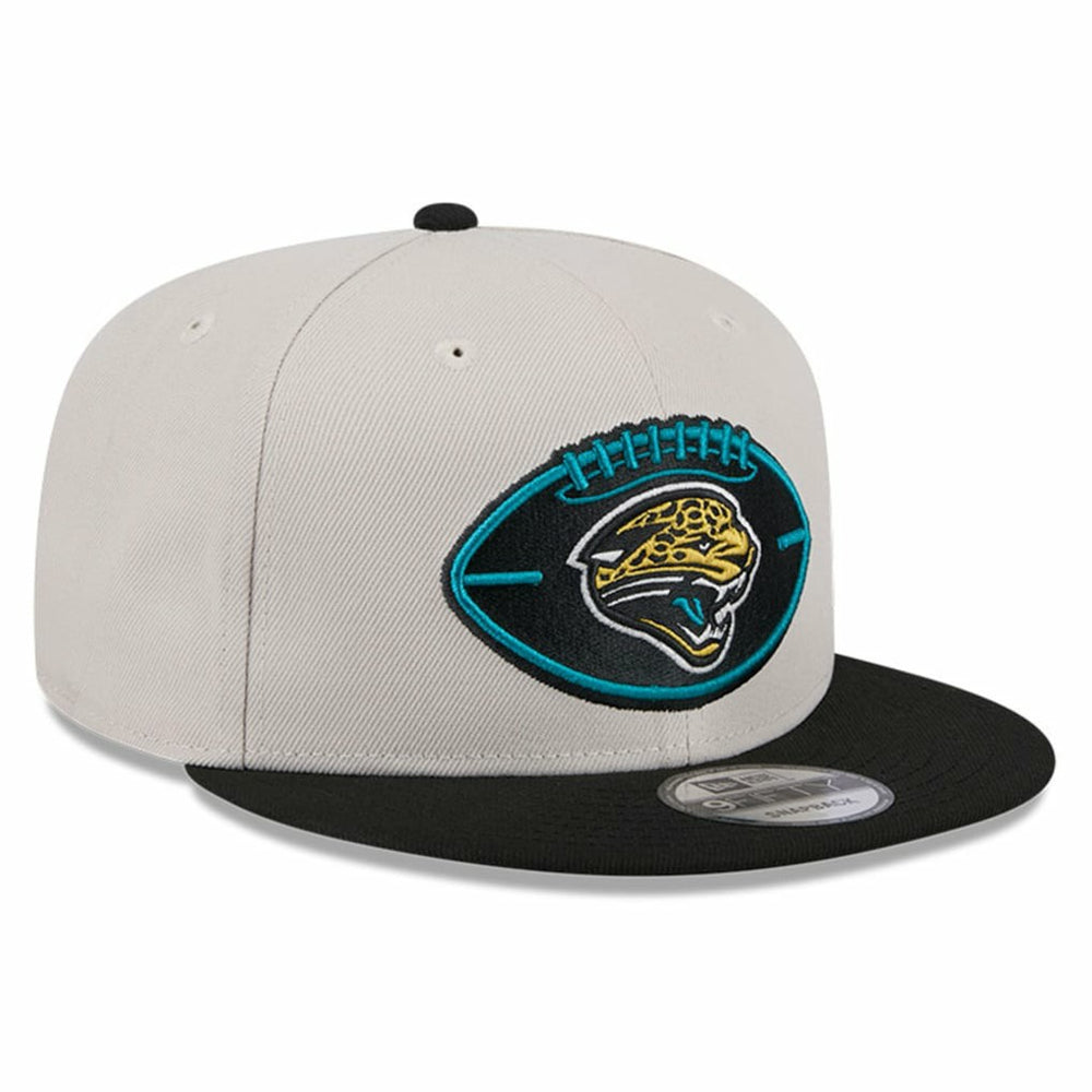Jacksonville Jaguars New Era 2024 Sideline Historic 9FIFTY Snapback Hat - Stone/Black Hats
