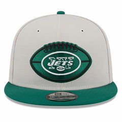 New York Jets New Era 2024 Sideline Historic 9FIFTY Snapback Hat - Stone/Green Hats