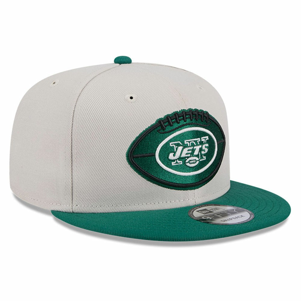 New York Jets New Era 2024 Sideline Historic 9FIFTY Snapback Hat - Stone/Green Hats