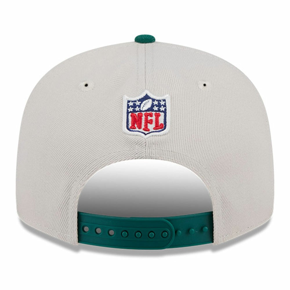 New York Jets New Era 2024 Sideline Historic 9FIFTY Snapback Hat - Stone/Green Hats
