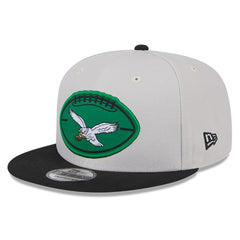 Philadelphia Eagles New Era 2024 Sideline Historic 9FIFTY Snapback Hat - Stone/Black Hats