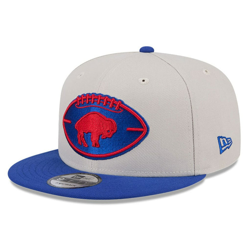 Buffalo Bills New Era 2024 Sideline Historic 9FIFTY Snapback Hat - Stone/Royal Hats