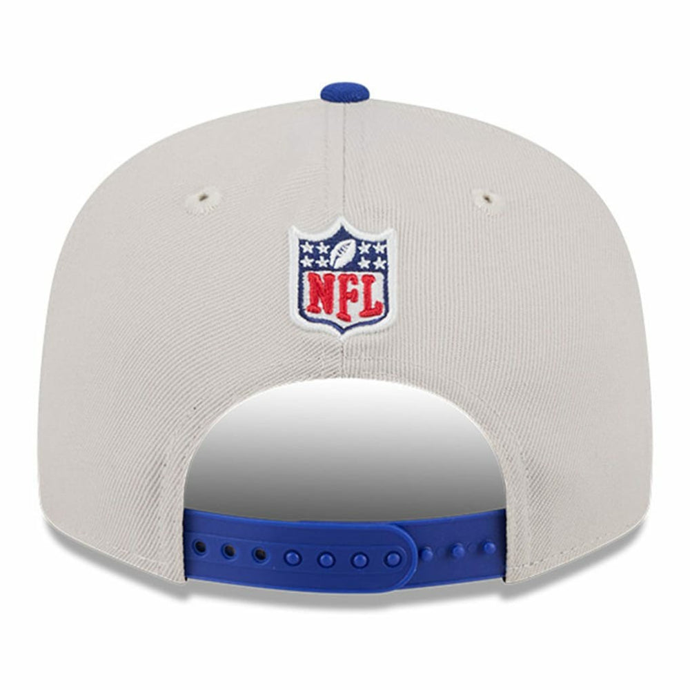 Buffalo Bills New Era 2024 Sideline Historic 9FIFTY Snapback Hat - Stone/Royal Hats