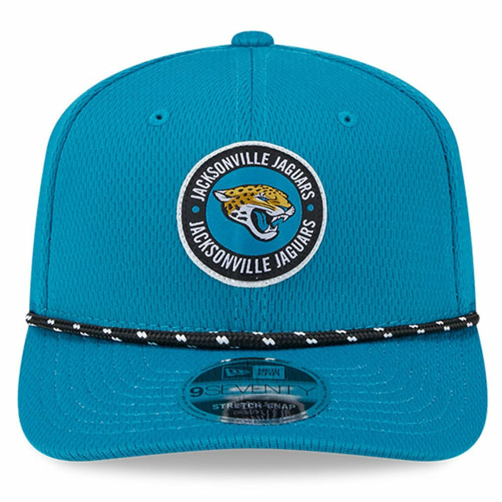 Jacksonville Jaguars New Era 2024 Sideline 9SEVENTY Stretch-Snap Hat - Teal Hats