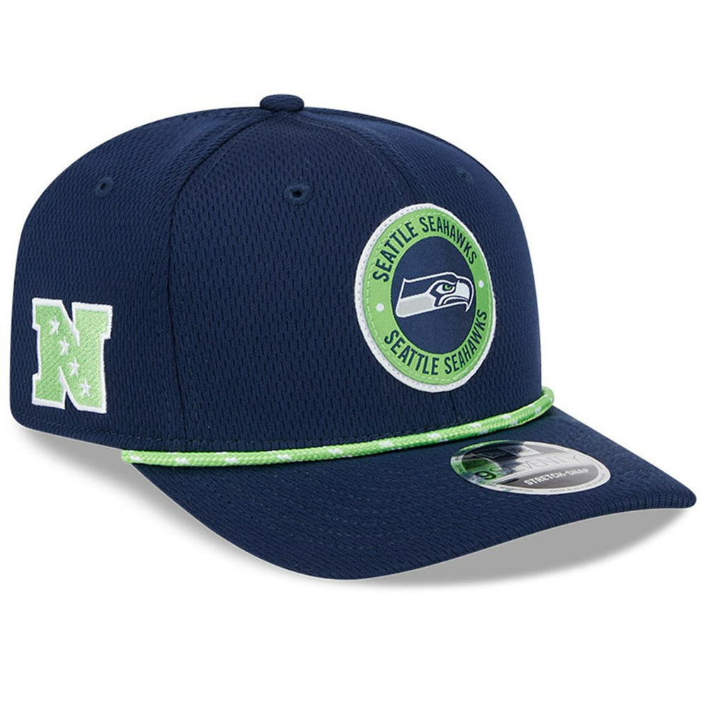 Seattle Seahawks New Era 2024 Sideline 9SEVENTY Stretch-Snap Hat - College Navy Hats
