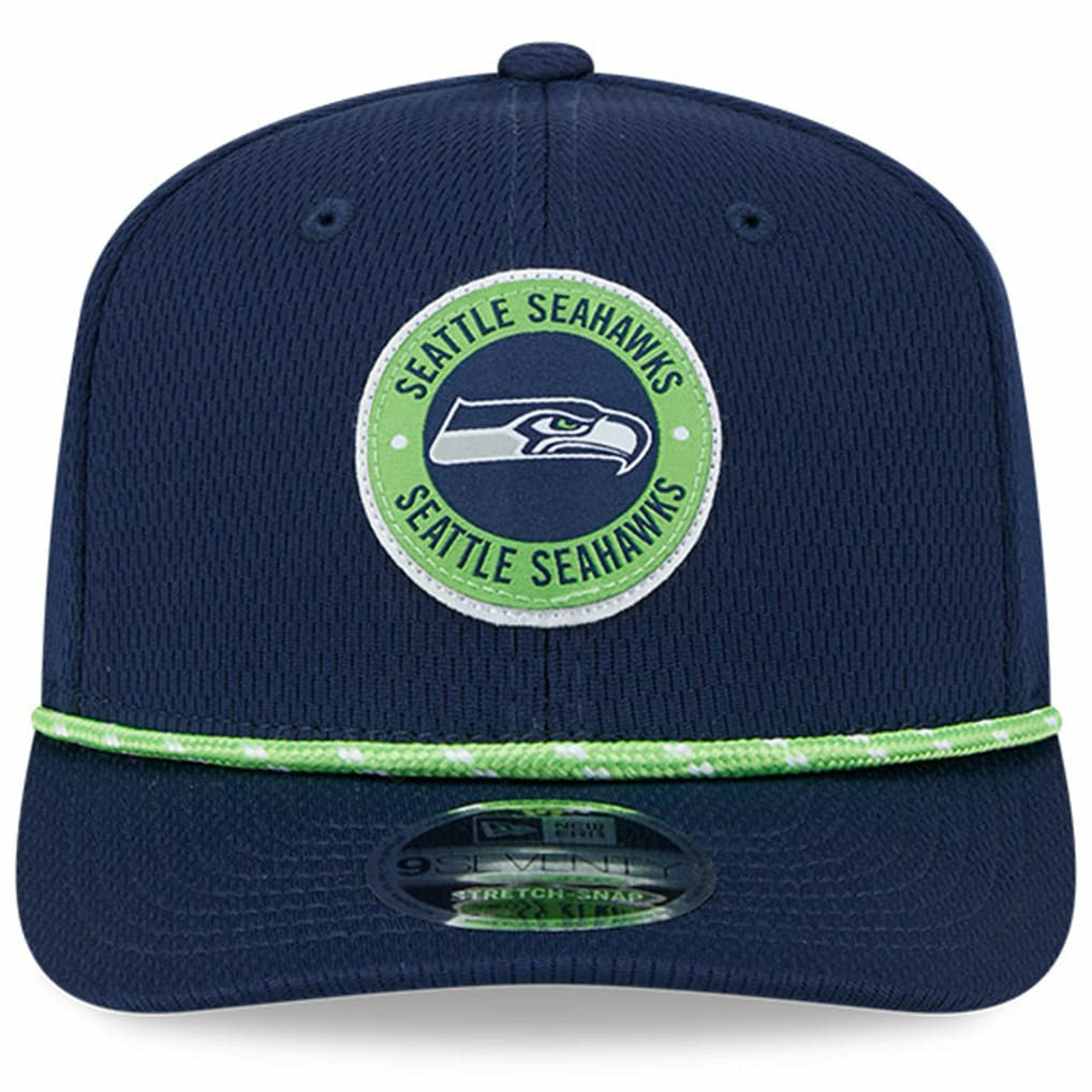 Seattle Seahawks New Era 2024 Sideline 9SEVENTY Stretch-Snap Hat - College Navy Hats
