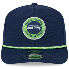 Seattle Seahawks New Era 2024 Sideline 9SEVENTY Stretch-Snap Hat - College Navy Hats