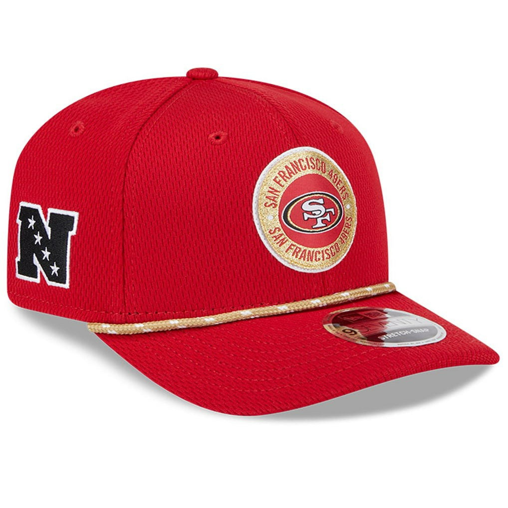 San Francisco 49ers New Era 2024 Sideline 9SEVENTY Stretch-Snap Hat - Scarlet Hats
