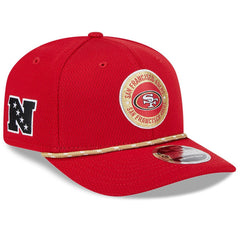 San Francisco 49ers New Era 2024 Sideline 9SEVENTY Stretch-Snap Hat - Scarlet Hats