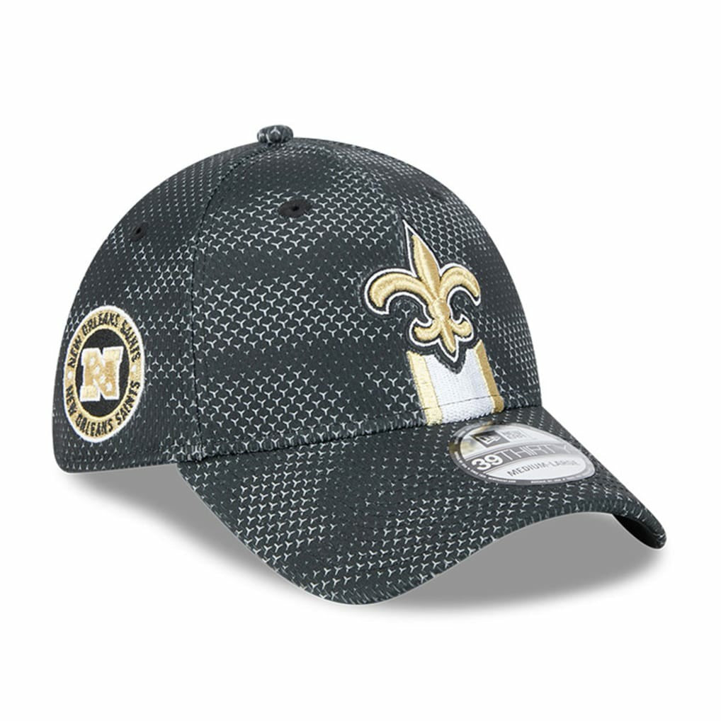 New Orleans Saints New Era 2024 Sideline 39THIRTY Flex Hat - Black Hats