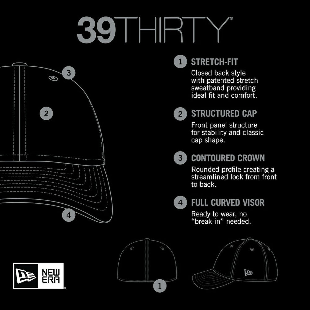 New Orleans Saints New Era 2024 Sideline 39THIRTY Flex Hat - Black Hats