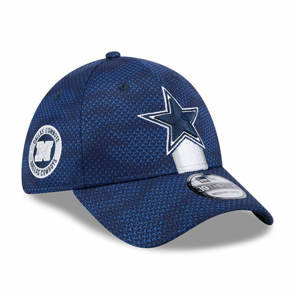 Dallas Cowboys New Era 2024 Sideline 39THIRTY Flex Hat - Navy Hats