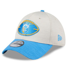 Los Angeles Chargers New Era 2024 Sideline Historic 39THIRTY Flex Hat - Stone/Blue Hats