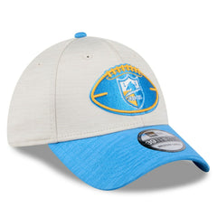 Los Angeles Chargers New Era 2024 Sideline Historic 39THIRTY Flex Hat - Stone/Blue Hats