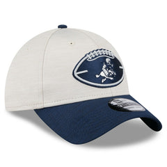 Dallas Cowboys New Era 2024 Sideline Historic 39THIRTY Flex Hat - Stone/Navy Hats