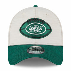 New York Jets New Era 2024 Sideline Historic 39THIRTY Flex Hat - Stone/Green Hats