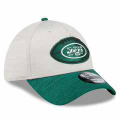New York Jets New Era 2024 Sideline Historic 39THIRTY Flex Hat - Stone/Green Hats