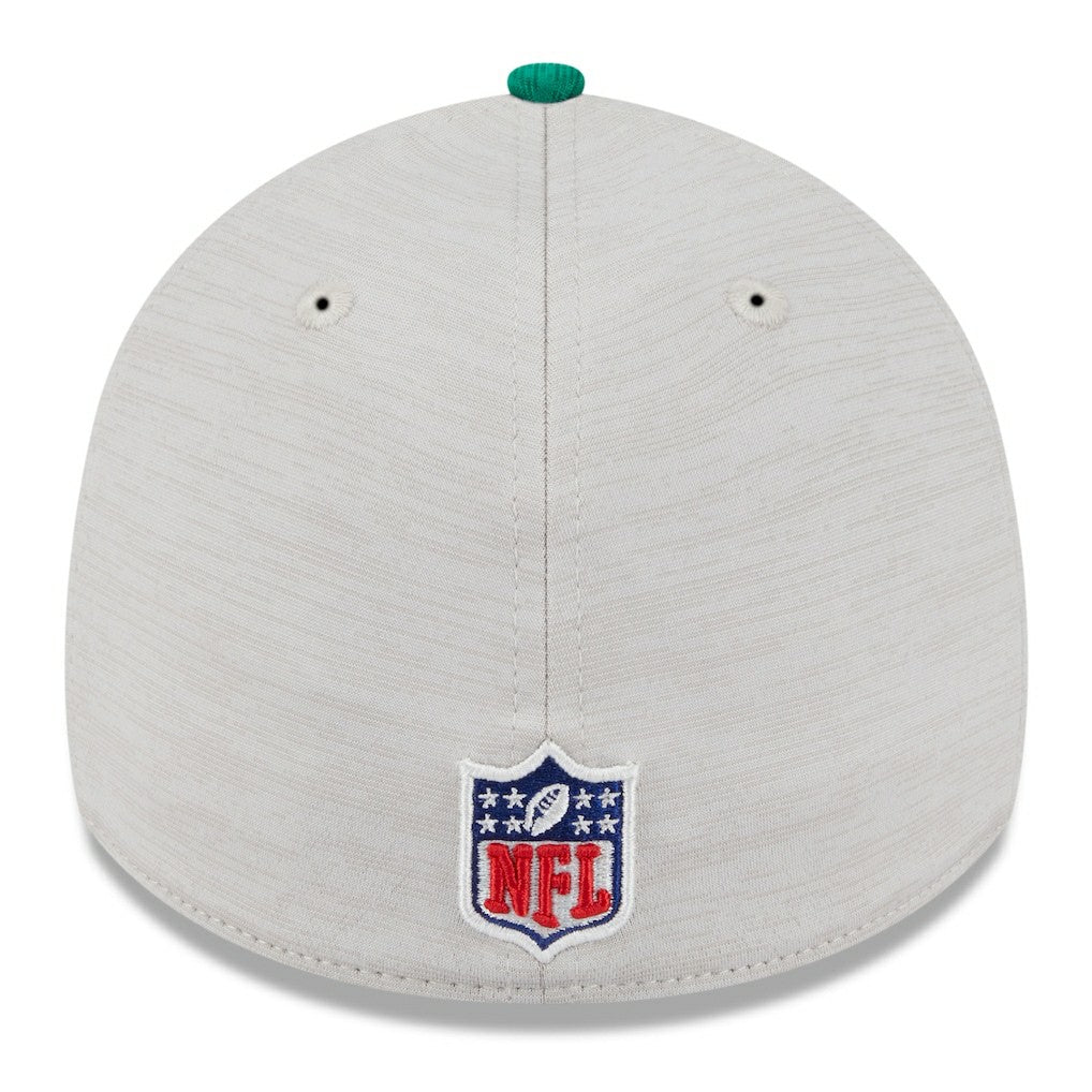 Philadelphia Eagles New Era 2024 Sideline Historic 39THIRTY Flex Hat - Stone/Midnight Green Hats