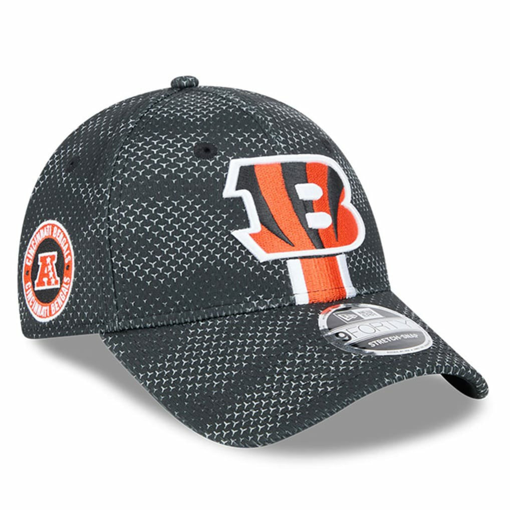 Cincinnati Bengals New Era 2024 Sideline 9FORTY Stretch-Snap Hat - Black Hats