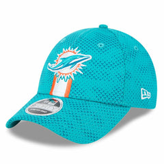 Miami Dolphins New Era 2024 Sideline 9FORTY Stretch-Snap Hat - Aqua Hats