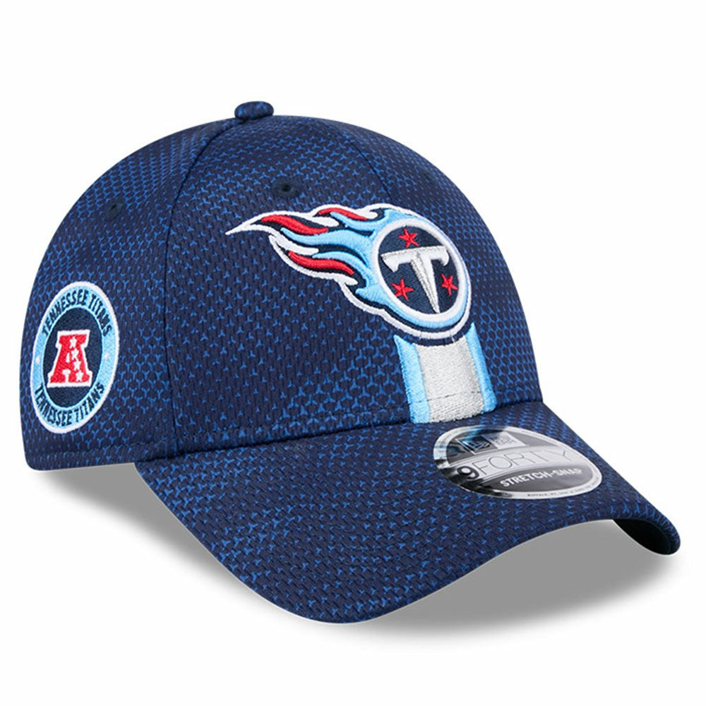 Tennessee Titans New Era 2024 Sideline 9FORTY Stretch-Snap Hat - Navy Hats